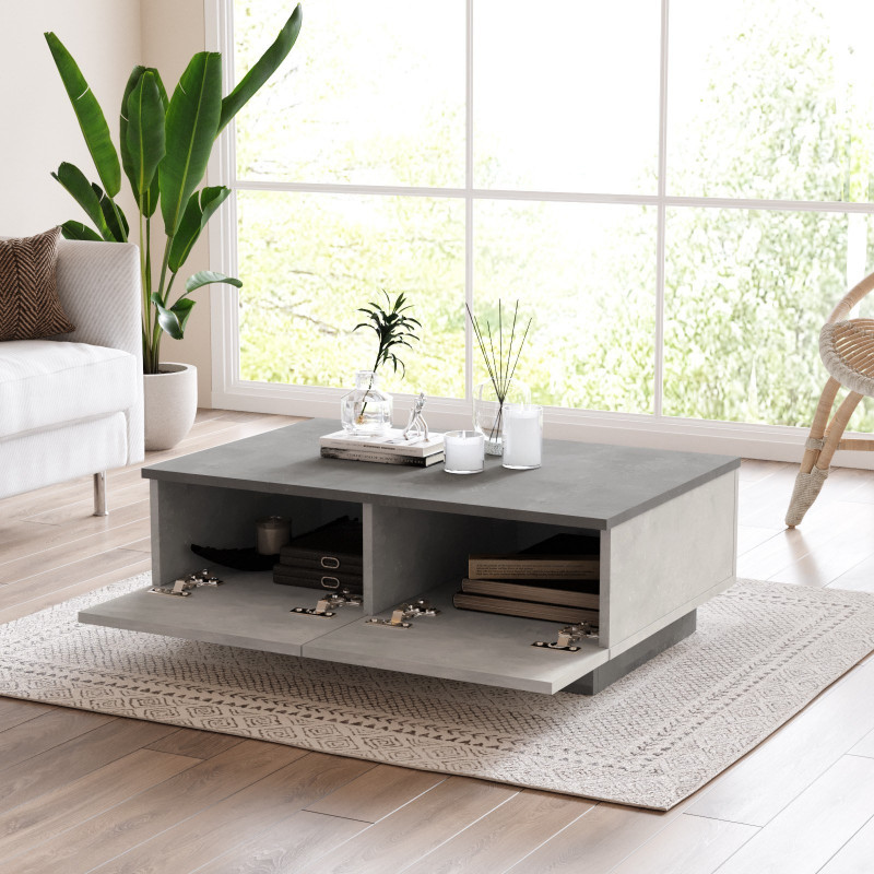 Mesa de centro LV17-GT antracita plateado Practica Hogar Mesa de centro LV17-GT antracita plateado Practica Hogar