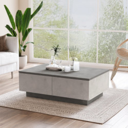 Mesa de centro LV17-GT antracita plateado Practica Hogar