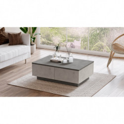 Mesa de centro LV17-GT antracita plateado Practica Hogar