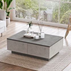 Mesa de centro LV17-GT antracita plateado Practica Hogar