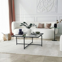 Mesa de centro Sun S409 negro Practica Hogar