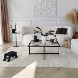 Mesa de centro Sun S409 negro Practica Hogar