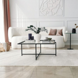 Mesa de centro Sun S409 negro Practica Hogar