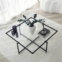 Mesa de centro Sun S409 negro Practica Hogar