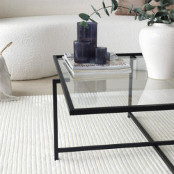 Mesa de centro Sun S409 negro Practica Hogar