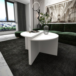 Mesa de centro Dolunay Blanco Practica Hogar