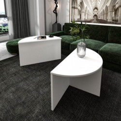 Mesa de centro Dolunay Blanco Practica Hogar