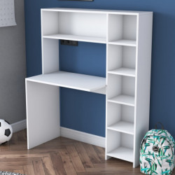 Escritorio de estudio HA104-2063 blanco Practica Hogar