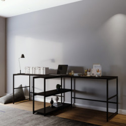 Escritorio de estudio Massası L193 negro Practica Hogar