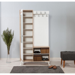 Recibidor İNCİ-200 sonoma roble Practica Hogar