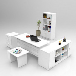 Conjunto de muebles de oficina VO15-W blanco Practica Hogar