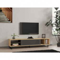 Mueble TV Safir antracita zafiro Practica Hogar