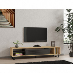 Mueble TV Safir antracita zafiro Practica Hogar