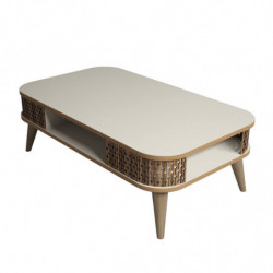 Mesa de centro Eylül crema Practica Hogar
