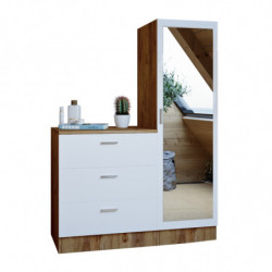 Mueble auxiliar CC6-AW pino atlántico blanco Practica Hogar