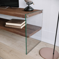 Mueble TV TV1003 nogal Practica Hogar