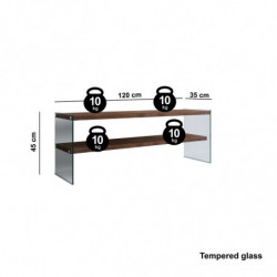Mueble TV TV1003 nogal Practica Hogar
