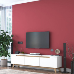 Mueble TV D1-2472 nogal blanco Practica Hogar