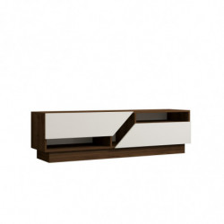 Mueble TV Koza blanco nogal Practica Hogar