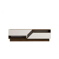 Mueble TV Koza blanco nogal Practica Hogar