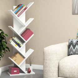 Librería Destan blanco Practica Hogar