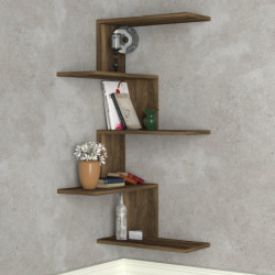 Estante de pared Caniko nogal Practica Hogar