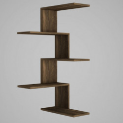 Estante de pared Caniko nogal Practica Hogar