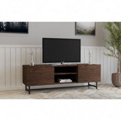 Mueble TV Wood nogal Practica Hogar