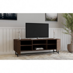 Mueble TV Wood nogal Practica Hogar