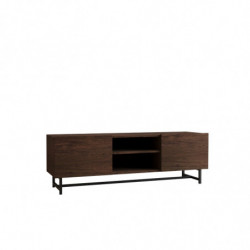 Mueble TV Wood nogal Practica Hogar