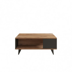 Mesa de centro Yuka negro nogal Practica Hogar