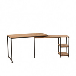 Escritorio de estudio Bera pino atlántico negro Practica Hogar