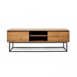Mueble TV Laxus 140 negro nogal Practica Hogar