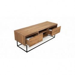 Mueble TV Laxus 140 negro nogal Practica Hogar