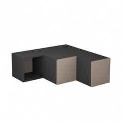 Mueble TV Compact antracita marrón claro Practica Hogar