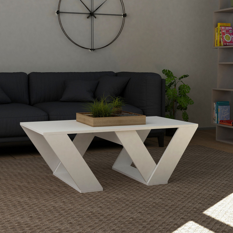 Mesa de centro Pipra blanco Practica Hogar Mesa de centro Pipra blanco Practica Hogar
