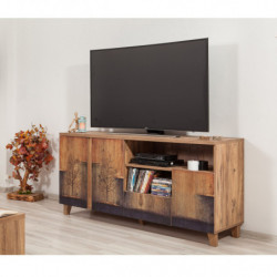 Mueble TV Marina Mila-753 pino atlántico Practica Hogar