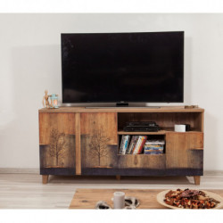 Mueble TV Marina Mila-753 pino atlántico Practica Hogar