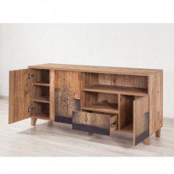 Mueble TV Marina Mila-753 pino atlántico Practica Hogar