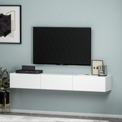 Mueble TV Terra Blanco Practica Hogar