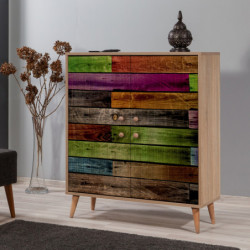 Mueble auxiliar Multilux-726 sonoma roble Practica Hogar