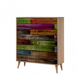 Mueble auxiliar Multilux-726 sonoma roble Practica Hogar