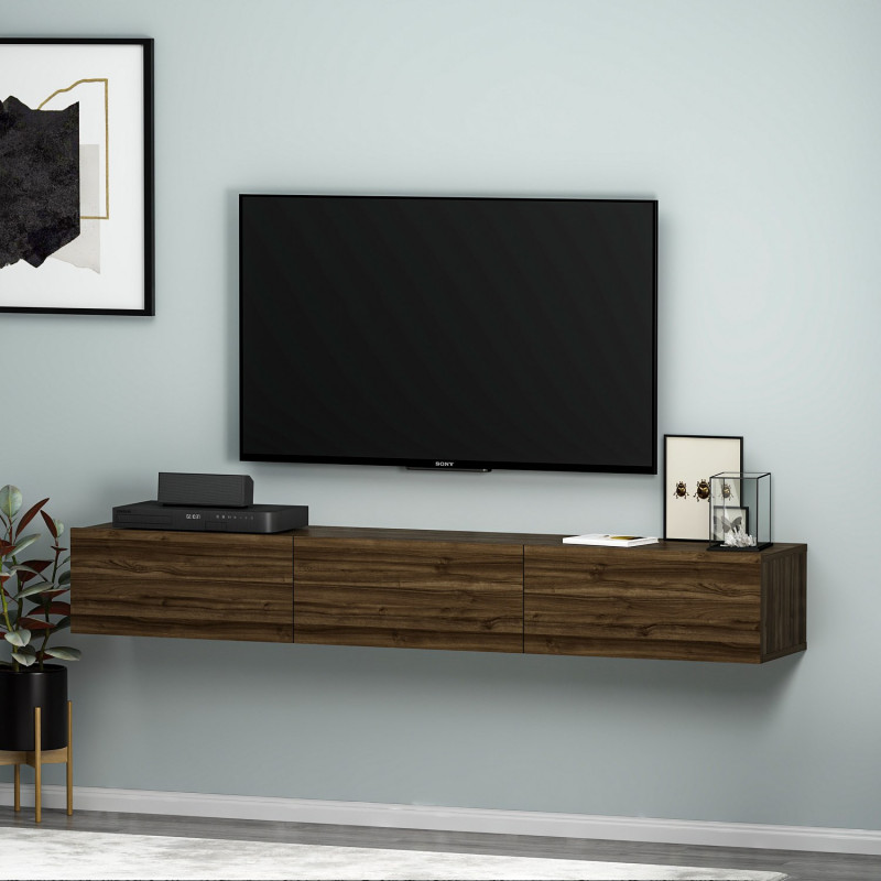 Mueble TV Terra Nogal Practica Hogar Mueble TV Terra Nogal Practica Hogar