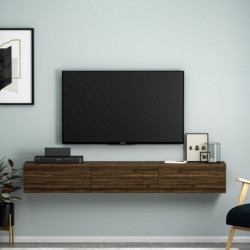 Mueble TV Terra Nogal Practica Hogar