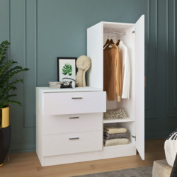 Mueble auxiliar CC6-W blanco Practica Hogar