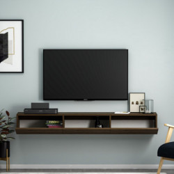 Mueble TV Terra Nogal Practica Hogar