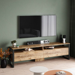 Mueble TV con estante ML19-A pino atlántico Practica Hogar