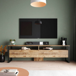 Mueble TV con estante ML19-A pino atlántico Practica Hogar