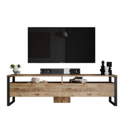 Mueble TV con estante ML19-A pino atlántico Practica Hogar