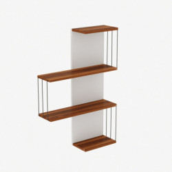 Estante de pared chambel pino blanco Practica Hogar